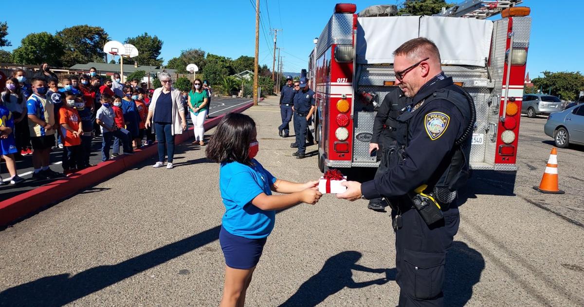 Lompoc students give thanks to local first responders with handwritten ...