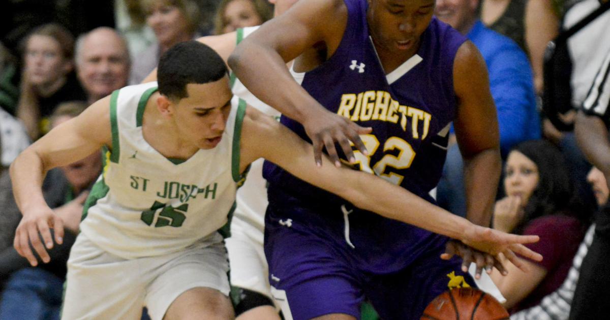 Photos: Righetti, St. Joseph battle in rivalry game | Basketball ...