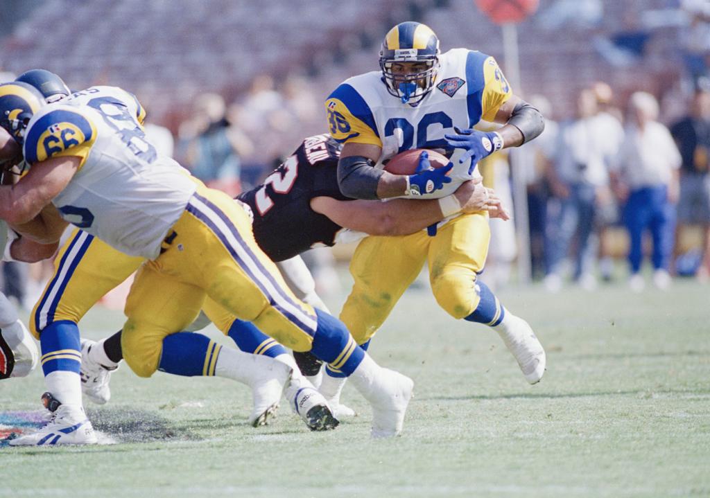 Pin by Jerome Boniface on Vintage NFL  Nfl football players, La rams  football, Football uniforms