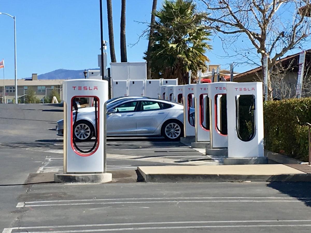 Tesla chargers at SYV Marriott