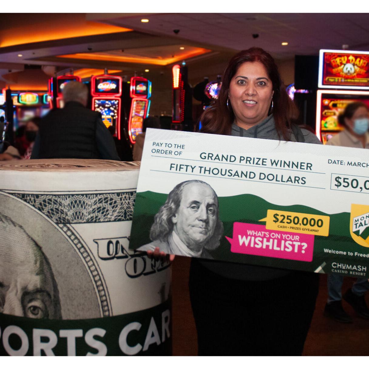 Oxnard woman wins $50K grand prize in Chumash Casino Resort 'Money Talks' giveaway | Local News | santamariatimes.com oxnard-woman-wins-50k-grand-prize-in-chumash-casino-resort-money-talks-giveaway-local-news-santamariatimes-com