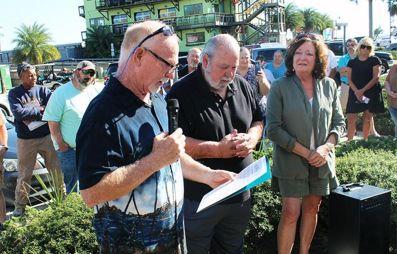 Mike reads proclamation