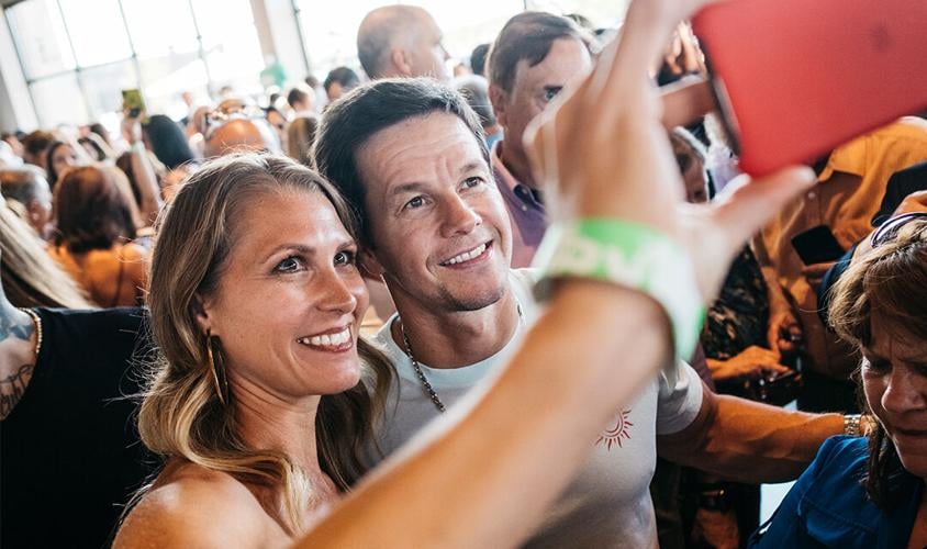 Exclusive Mark Wahlberg Heads Ice Skating Editorial Stock Photo