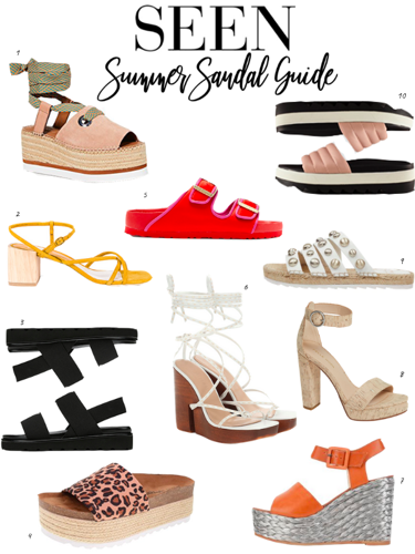 SEEN Summer Sandals Guide | Fashion | seenthemagazine.com