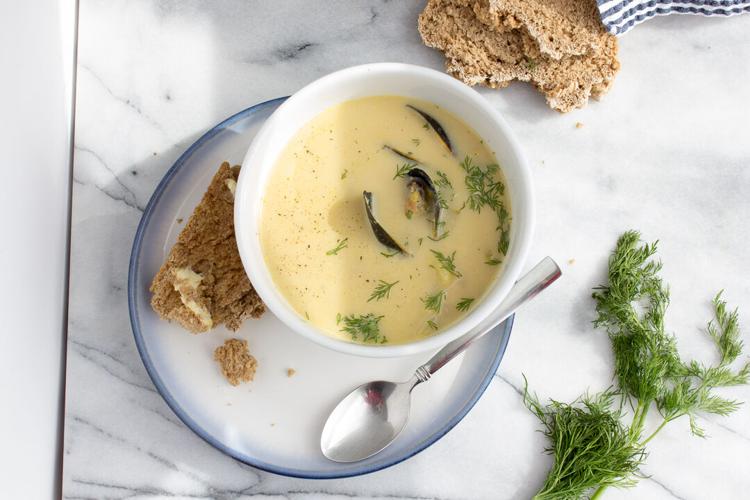 Mussels and Cod Seafood Chowder Recipe Food + Drinks