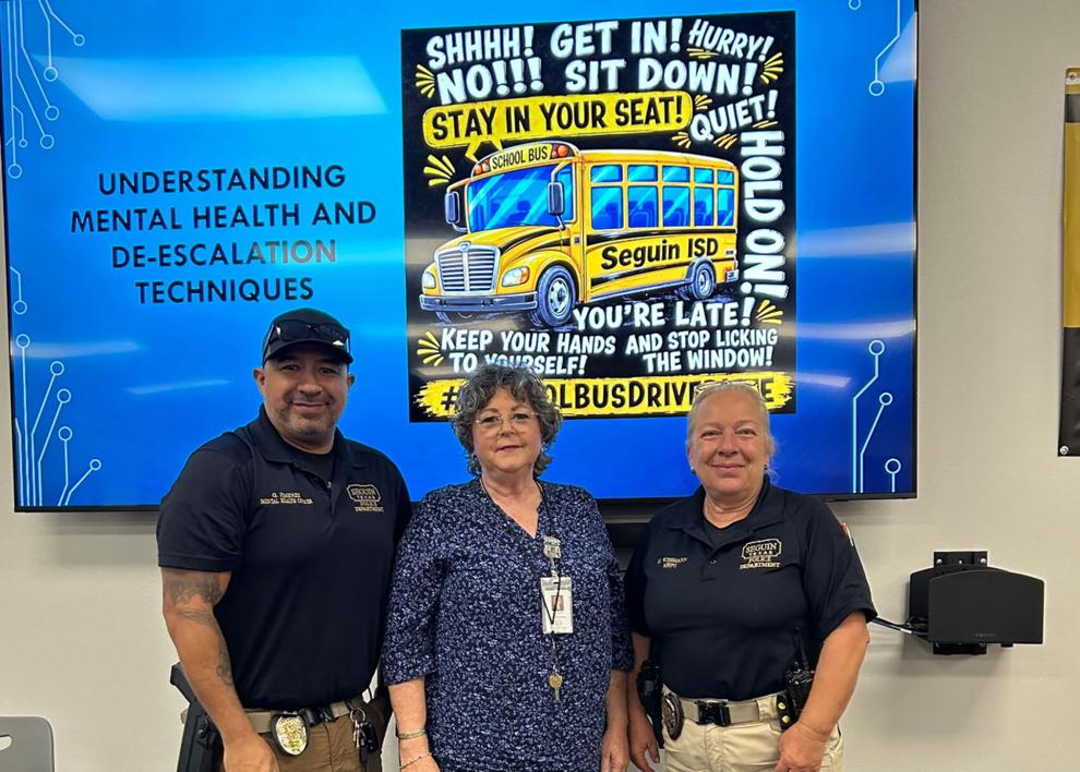 Seguin police partner with Seguin ISD to train bus drivers on mental health de-escalation
