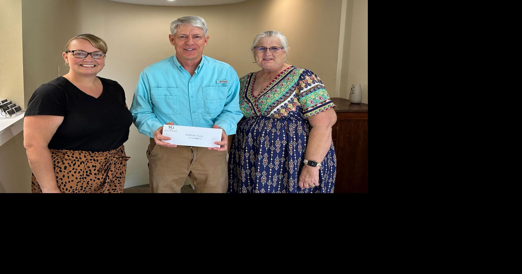 Seguin Gazette presents $7,500 Walls Foundation grant to Guadalupe