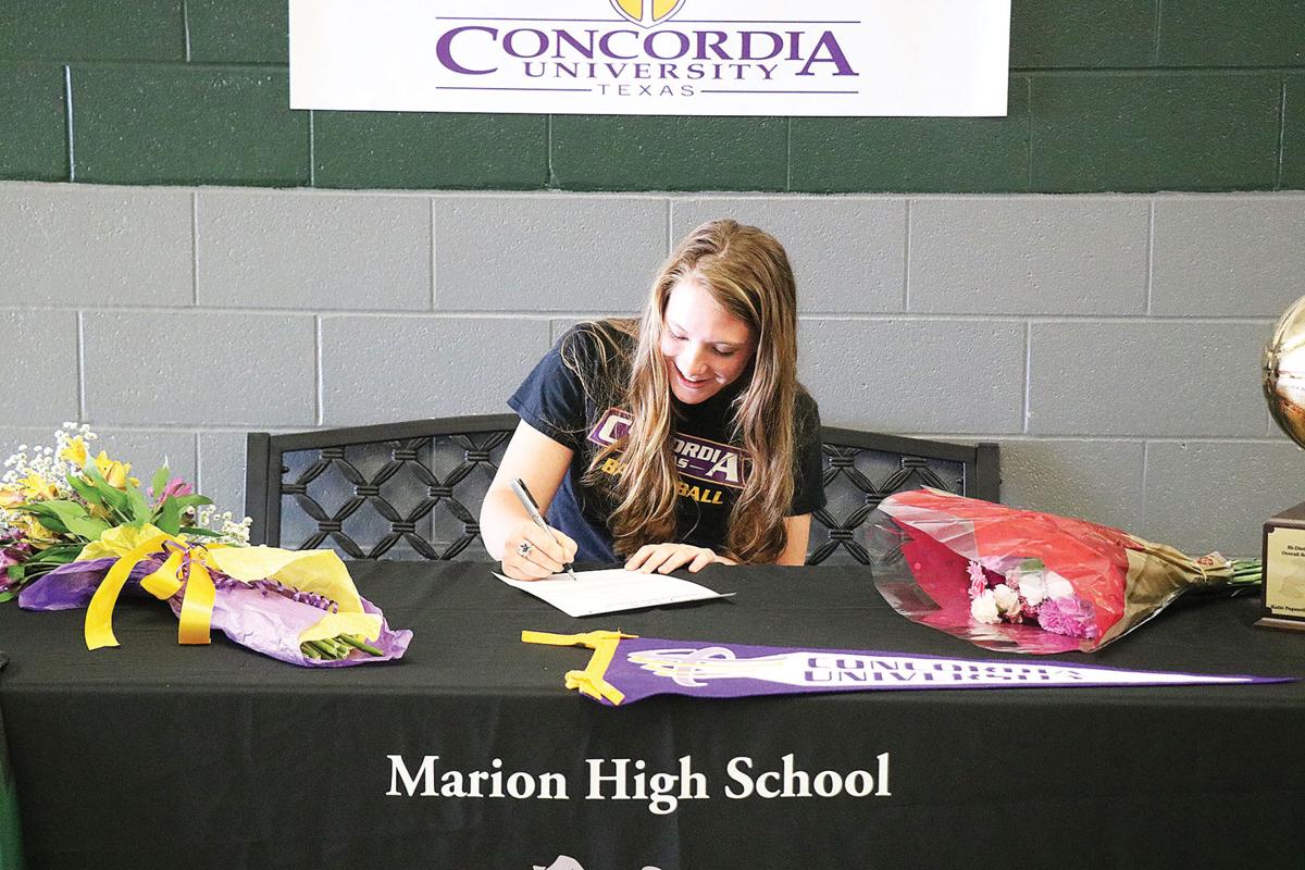 'A COMPLETE PLAYER' Marion’s Samantha Hopper signs to play basketball
