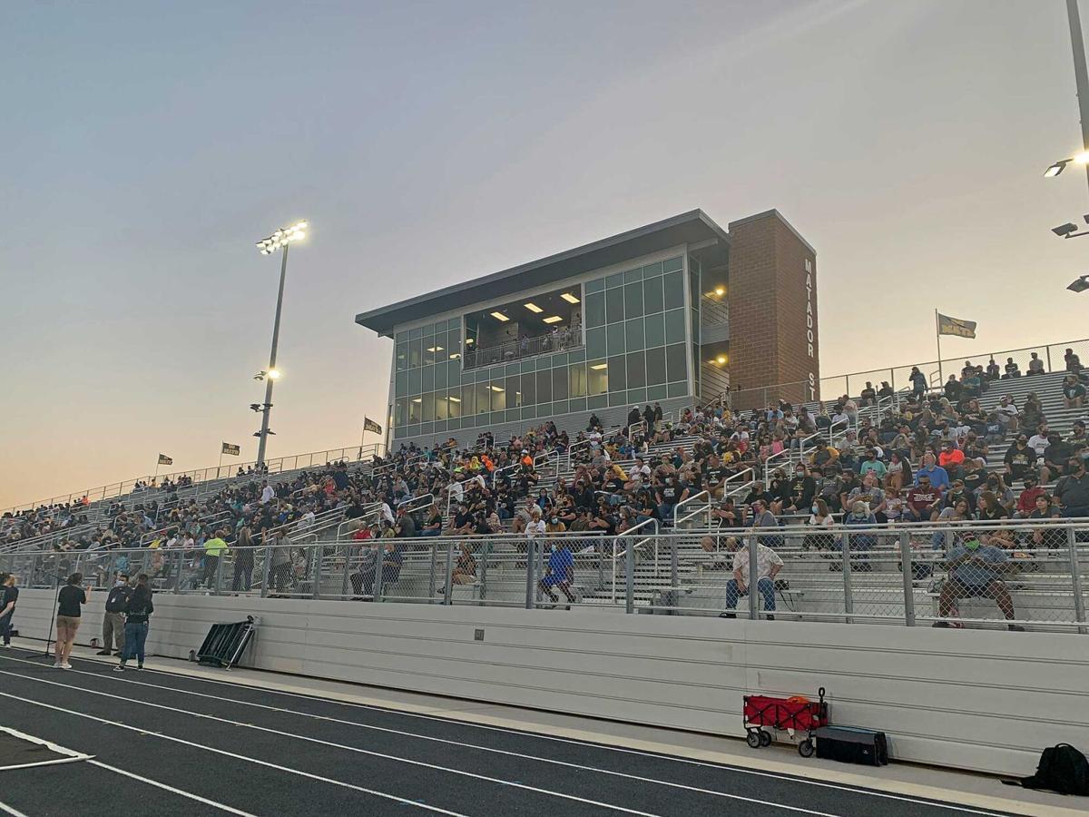 Fans flock to the newlybuilt Matador Stadium for the first game of the