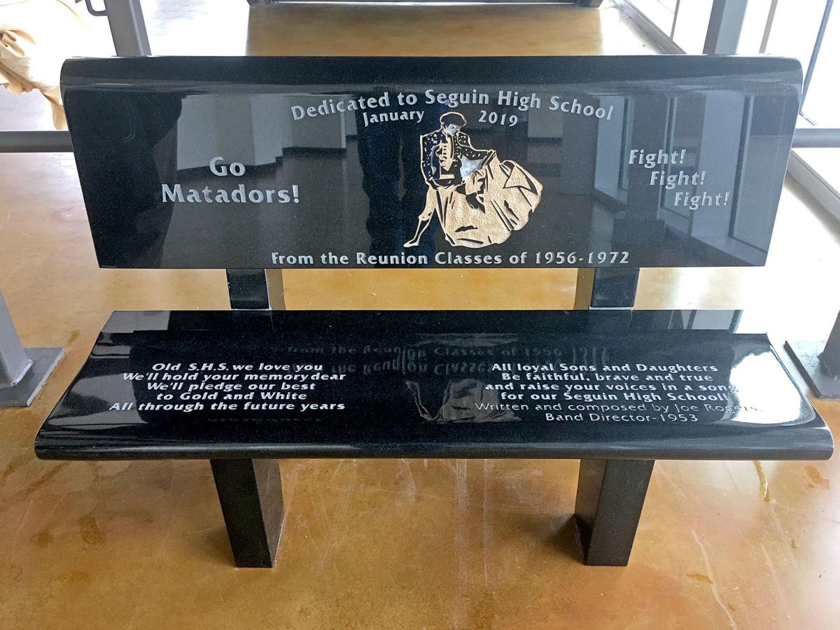 Shs Alumni Unveil New Bench On Display In Performing Arts Center