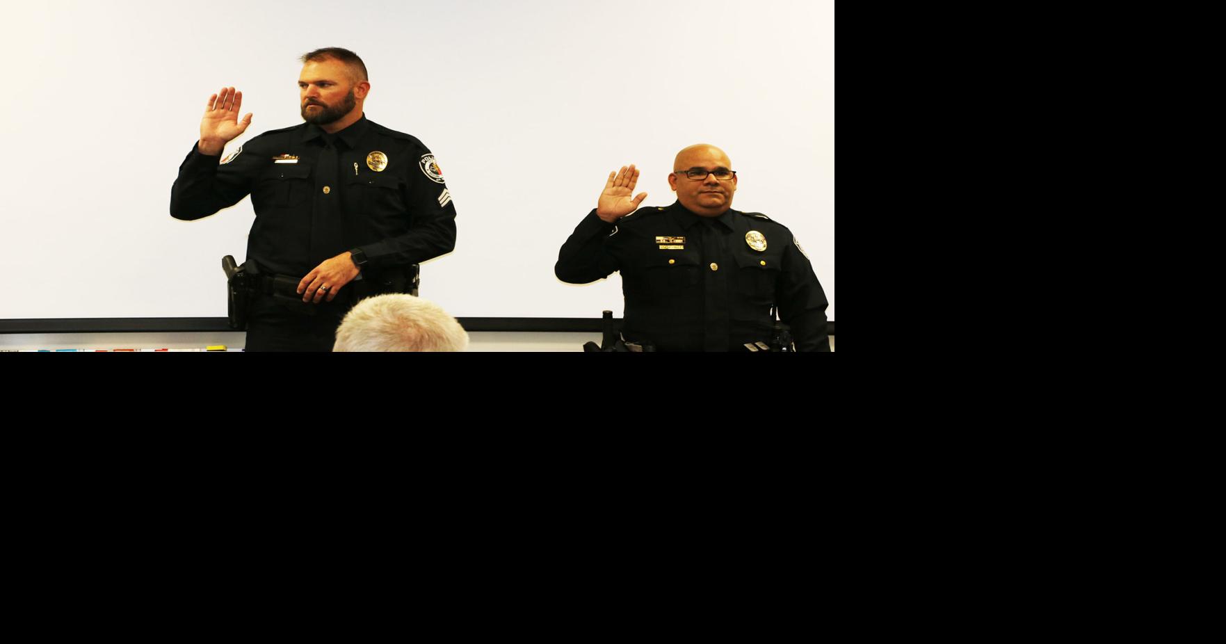 Pair of SPD officers promoted | Alert | seguingazette.com