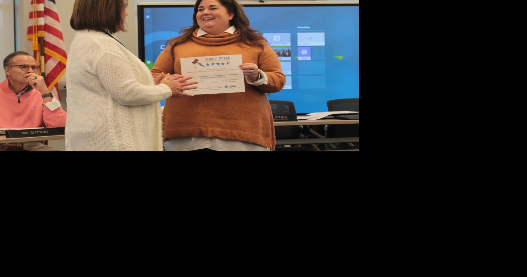 East Bernstadt school board members honored Community