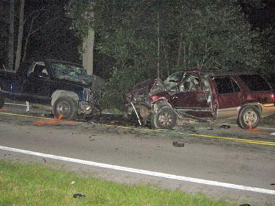 wreck vehicle woman two crash dies died echo sentinel fatal injured whom joseph saint saturday four london