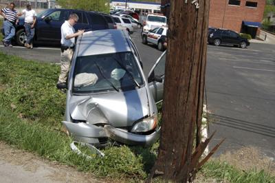 One injured in utility pole crash | Local News | sentinel-echo.com