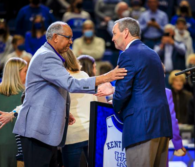 Tubby Smith and Mitch Barnhart