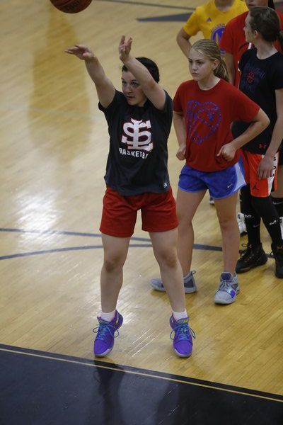 Fine tuning the skills at basketball camp
