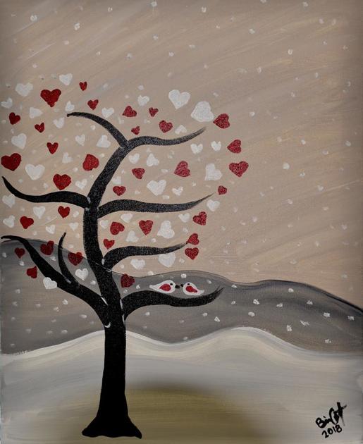 Create Your Own Unique Valentine Day S Canvas Painting