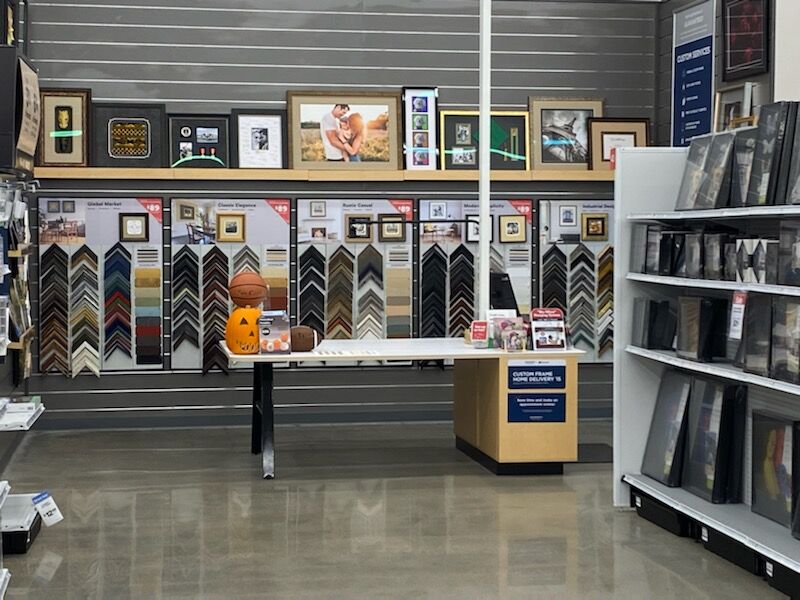 Michaels in shop store framing