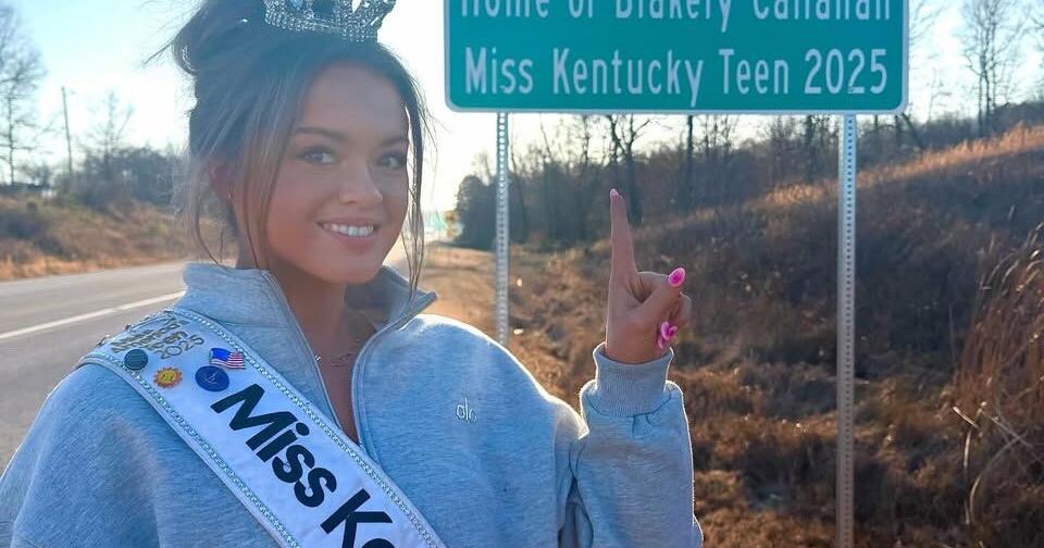 Road sign honors Laurel County's Miss Kentucky Teen