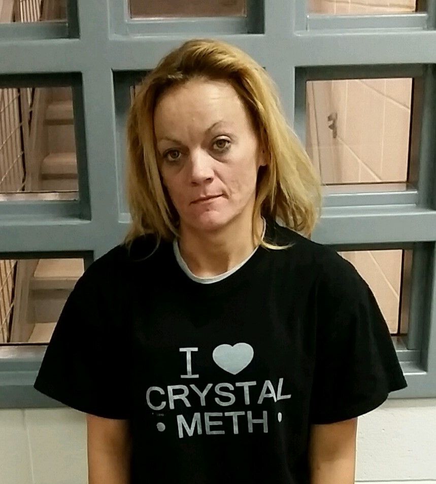 Woman wearing meth T-shirt not indicted; Case to go to federal