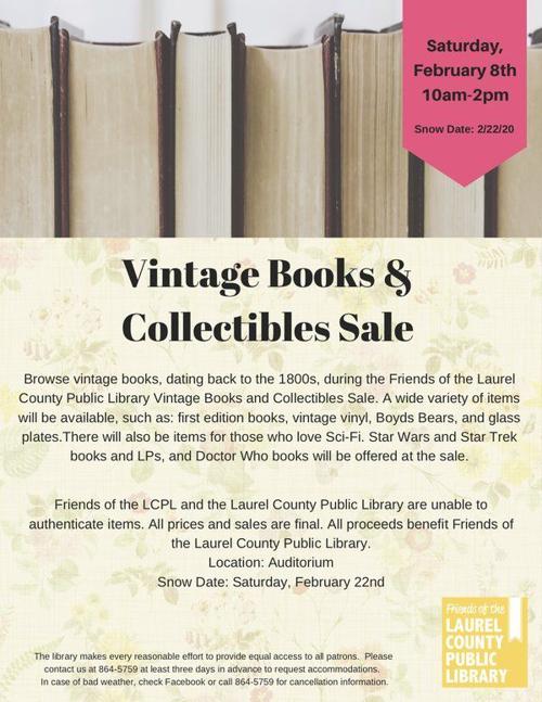 Vintage And Collectible Items Return To The Laurel County Public Library Local News Sentinel Echo Com Find great deals on ebay for vintage books. laurel county public library