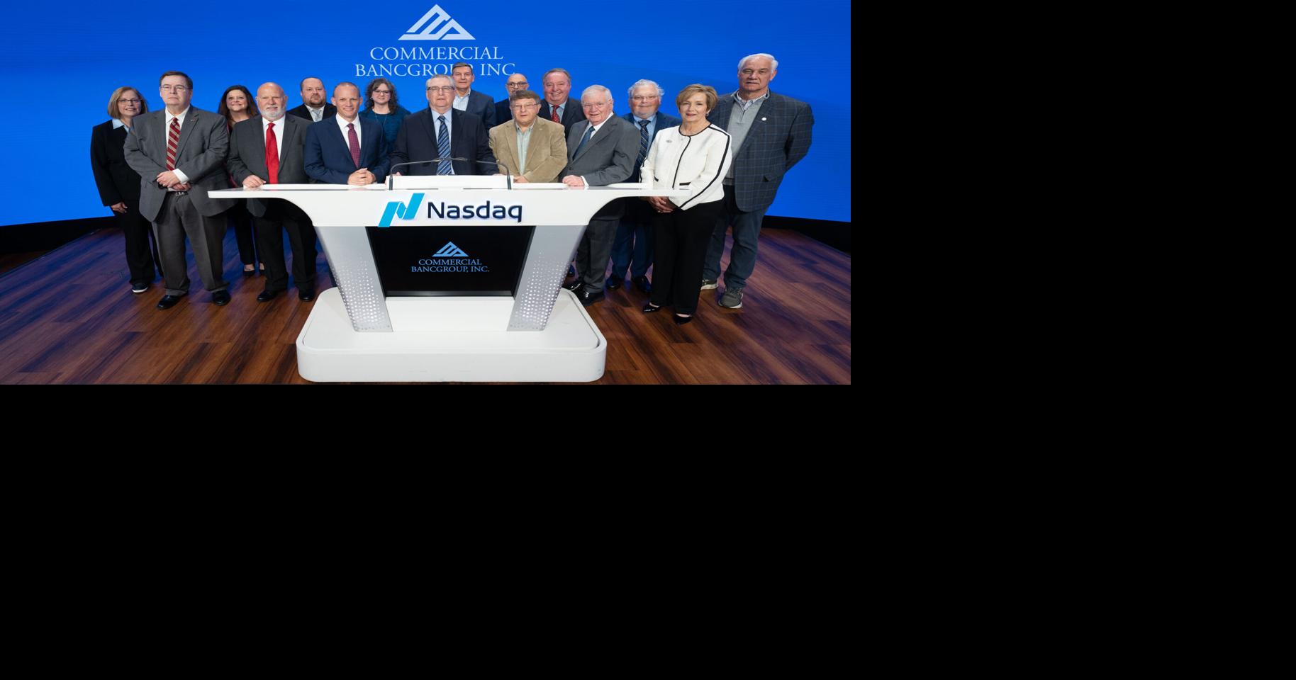 Commercial Bank rings the Nasdaq bell to celebrate public trading milestone and 50th anniversary