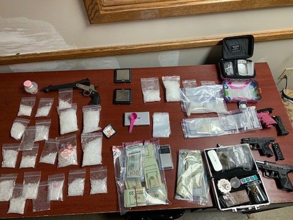 Three arrested after 3 pounds of meth found, 2 of which found in ...