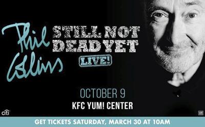 Phil Collins Brings His Still Not Dead Yet Tour To The Kfc Yum