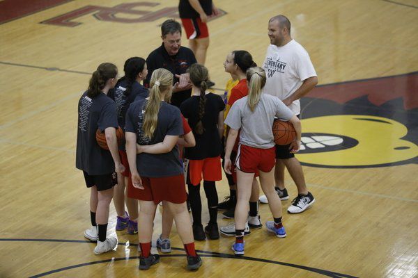 Fine tuning the skills at basketball camp