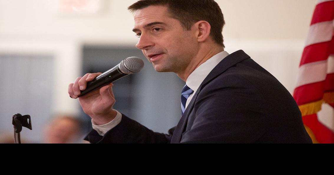 Cotton blasts Democrats in Keene visit, stays mum on presidential bid