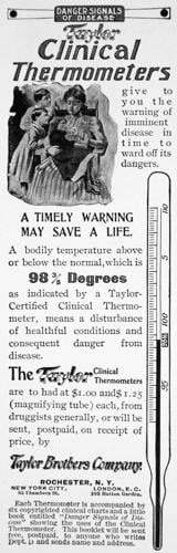 Dough Thermometer- made by Taylor, advert for Gibraltar Flour — Antiques  from The Retreat