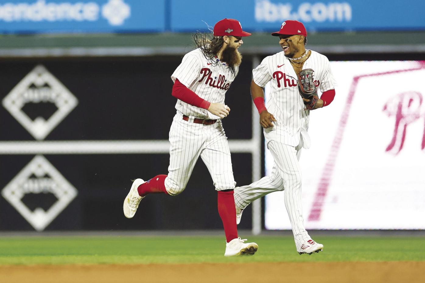 Aaron Nola, Phillies bats overpower D'backs to move within two wins of a  return to the World Series, National
