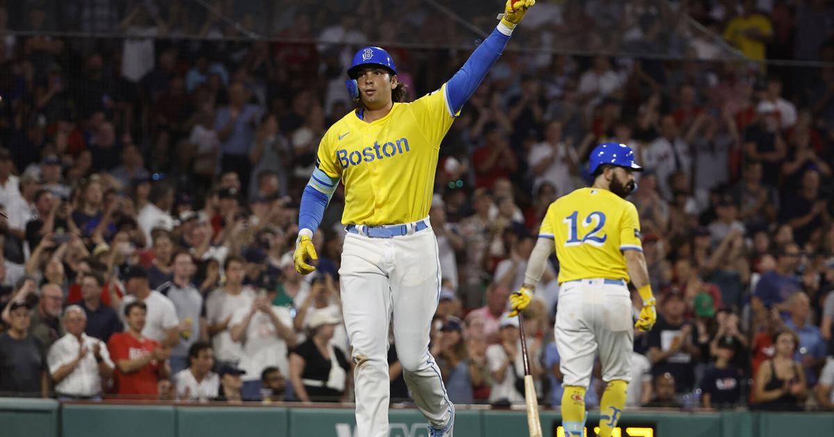 boston red sox blue and yellow