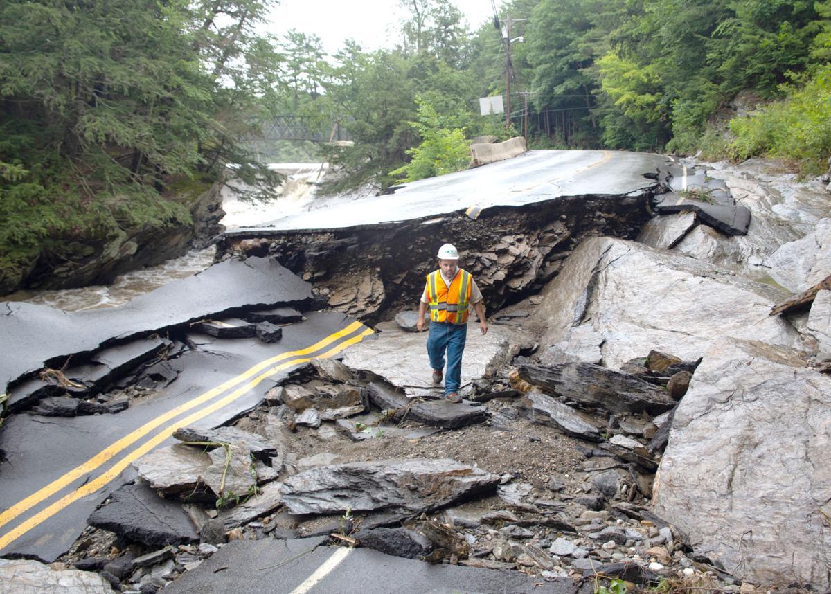 Photos Flooding causes damage to Route 123A in Alstead Local News