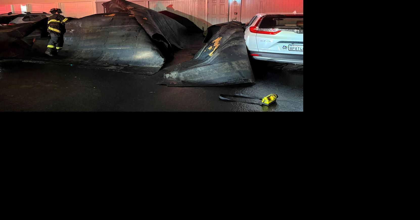 South San Francisco apartment complex damaged by high winds Climate