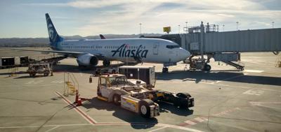 Alaska Airlines plane at SFO