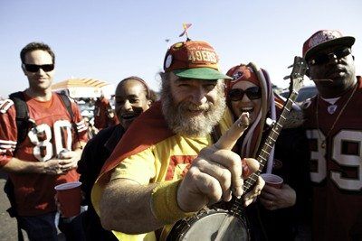 Niners fans get into the spirit of playoff game against Saints