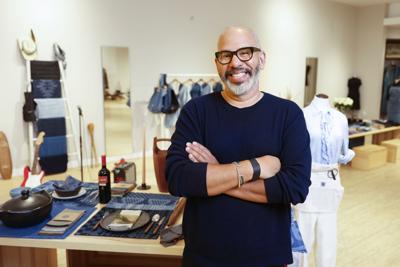 Ulrich “Ubi” Conrad Simpson at his store, Mi Cocina at the San Francisco Centre