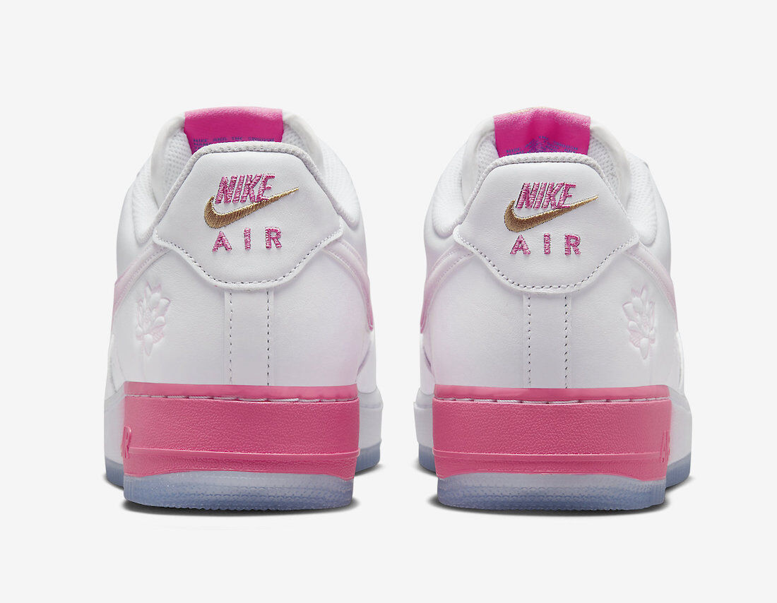 Air force 1 pink on sale bottom