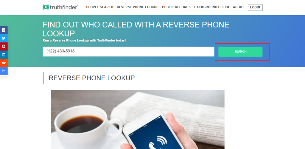 how to reverse lookup a phone number on facebook