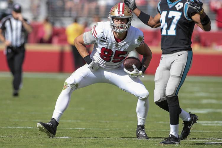 George Kittle Wore a Signed Jimmy Garoppolo T-Shirt After NFC Win