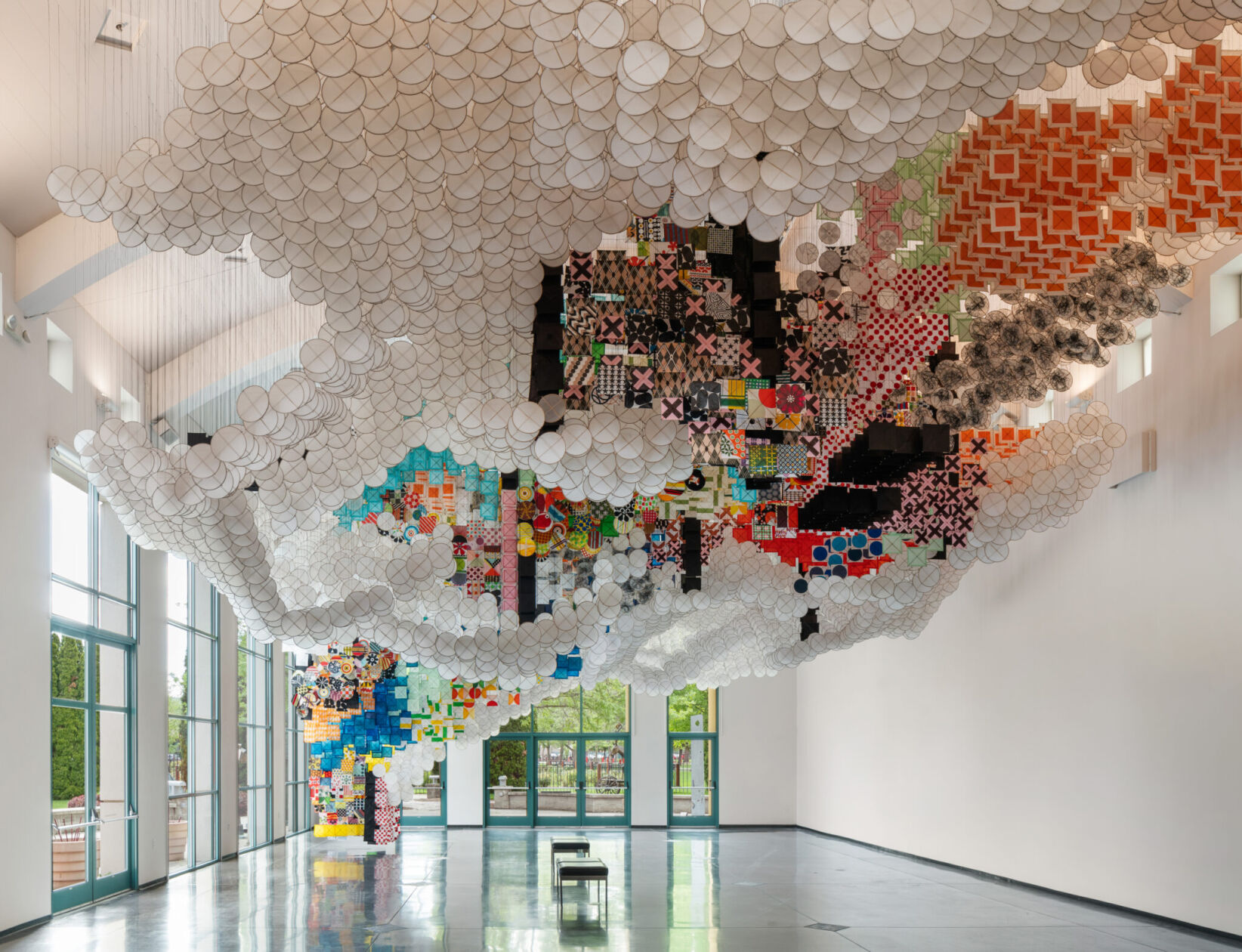 Jacob Hashimoto installation fills SFMOMA with kite canopy