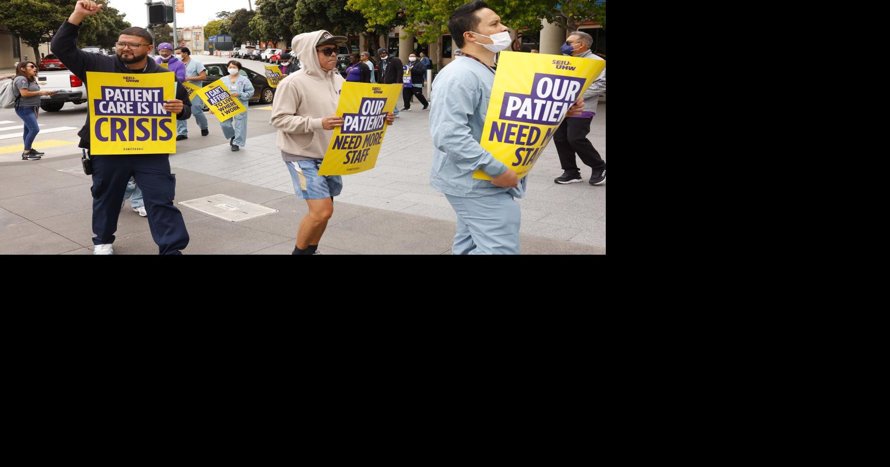 Kaiser SF employees picket for better wages, more staffing | The City ...