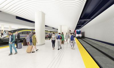 Train platform rendering