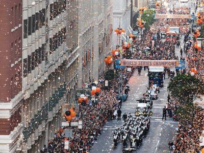 A Giant parade  vip in the city