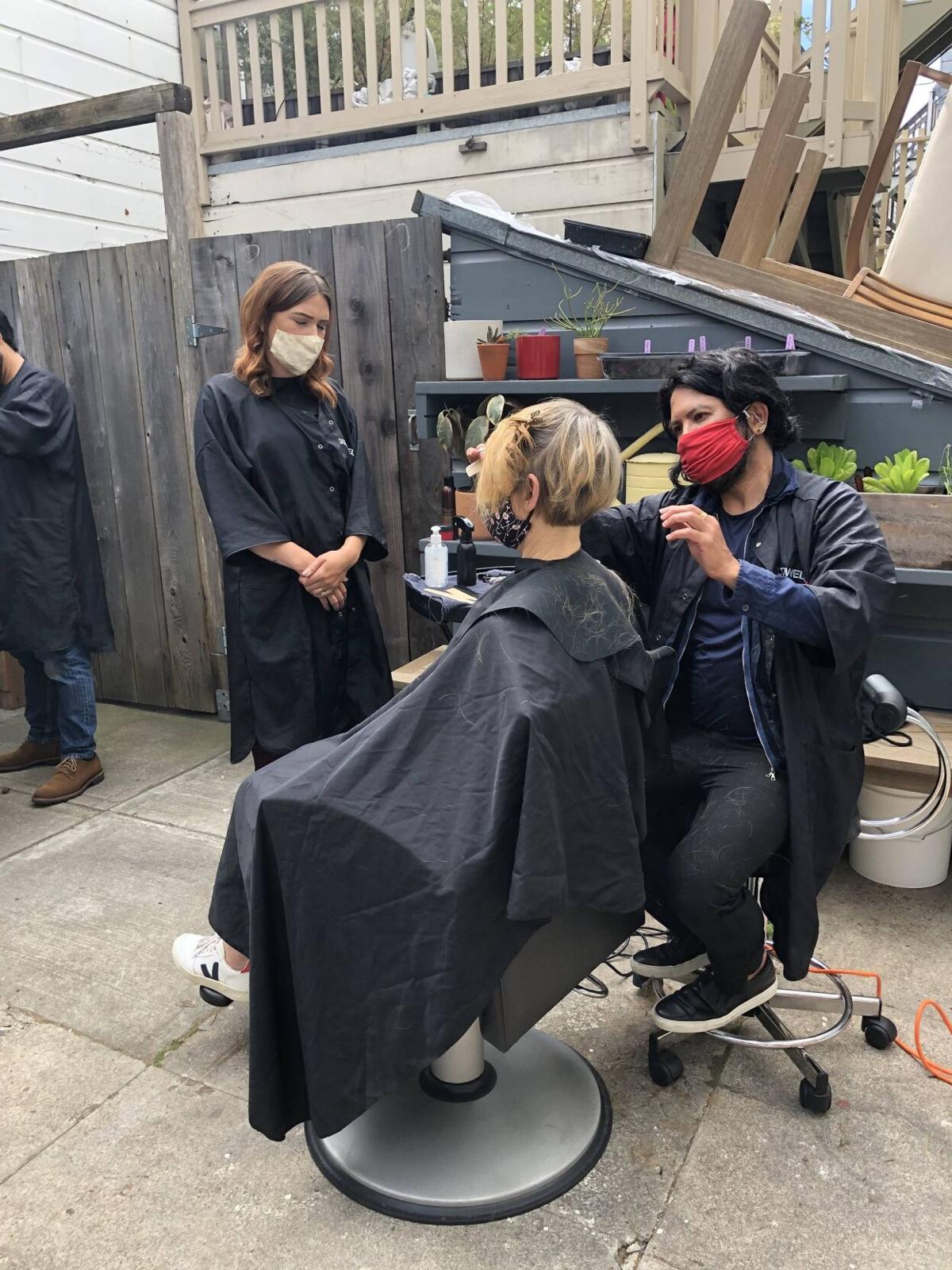 Salons and barbershops take their services outside | Archives |  sfexaminer.com