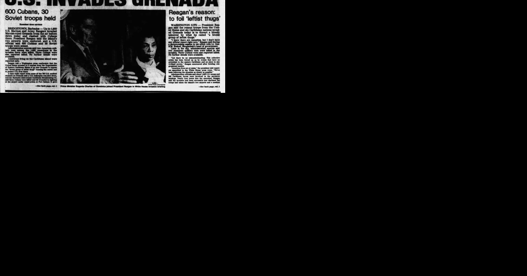 Today in History: October 25, U.S. invades Grenada - Vimarsana News