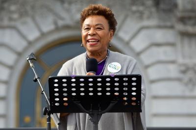 Barbara Lee speaks at San Francisco Women's March Rally