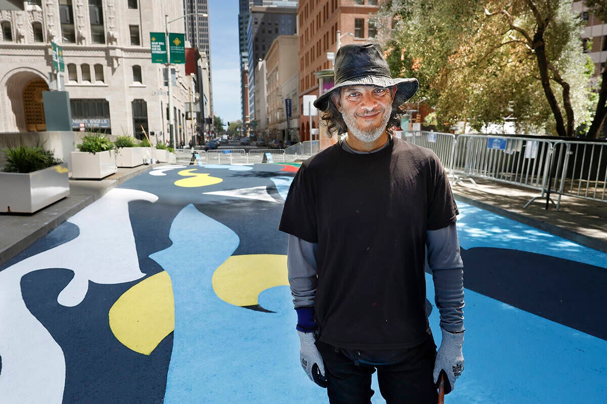 Meet the local artist painting The City's first on-street mural