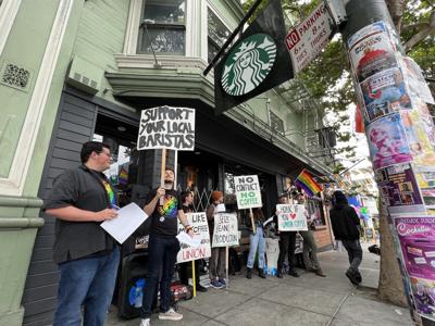 Starbucks picket